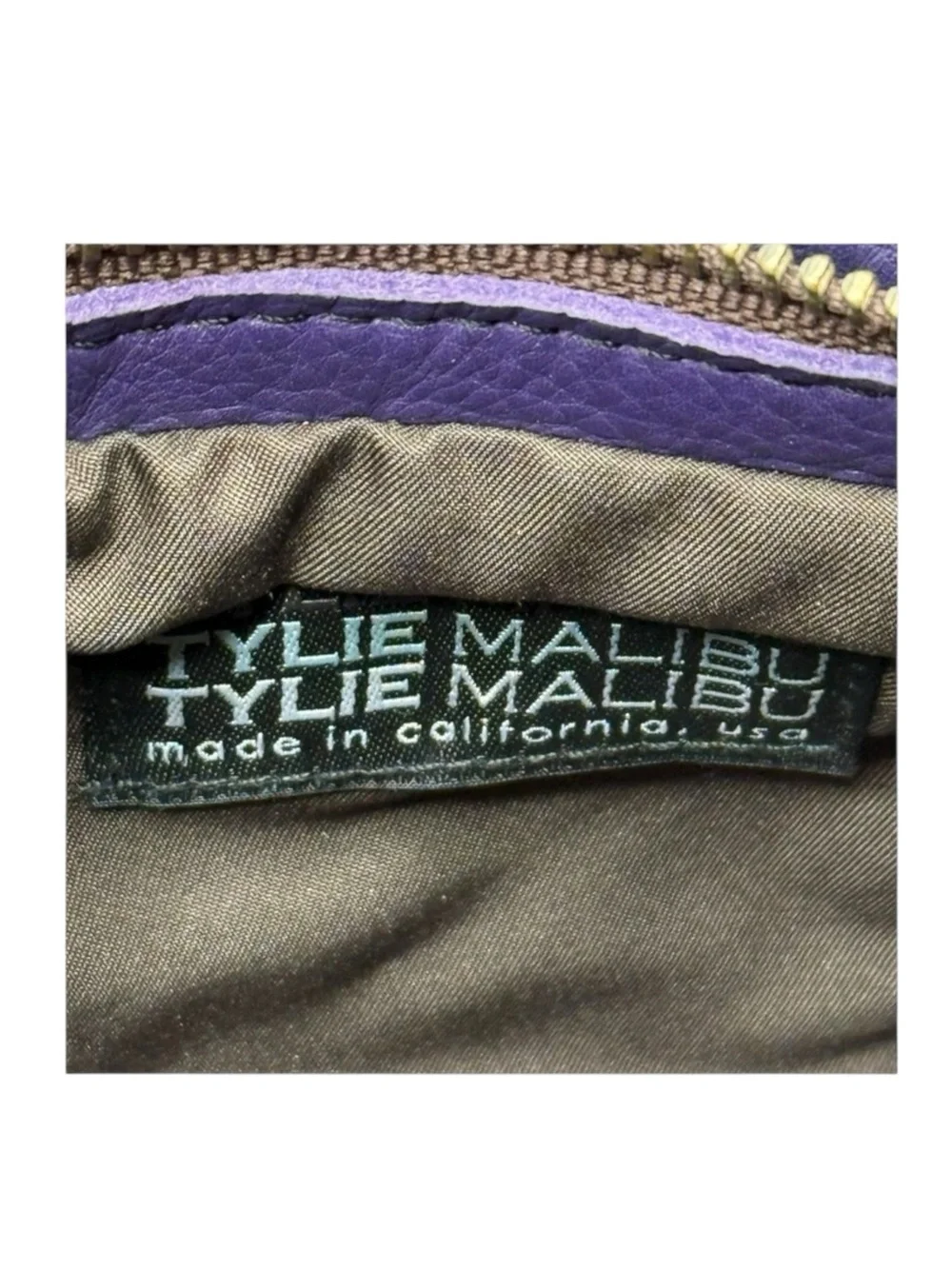 Y2K: new Tylie Malibu 𖢻 Runaway Rockstud Simone Cross Body Bag 𖢻 Purple Leather